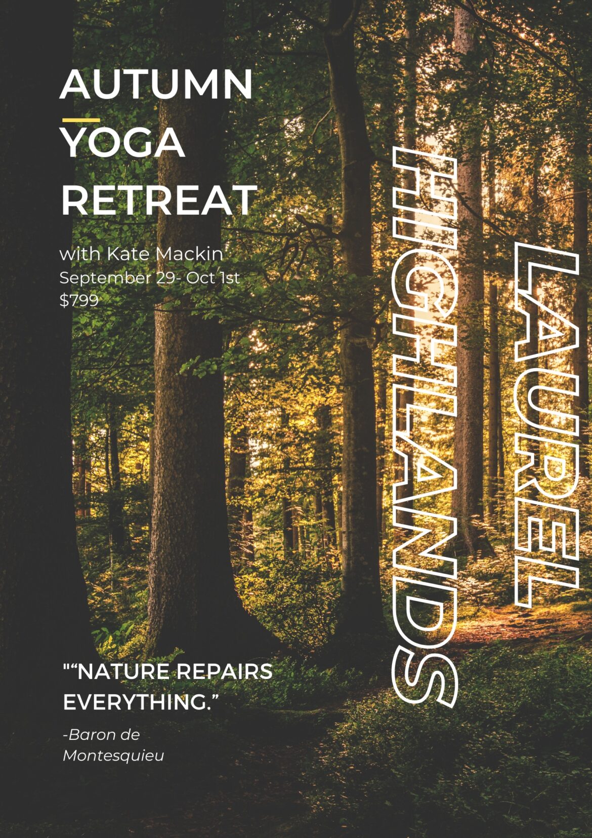 Autumn Yoga Retreat in the Laurel Highlands